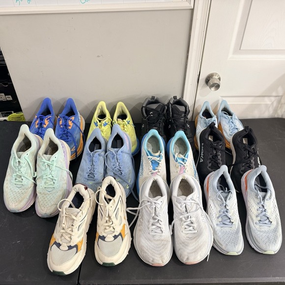 Lot of 11 Pairs OfHoka Athletic Running Shoes Bulk Wholesale READ DESCRIPTION